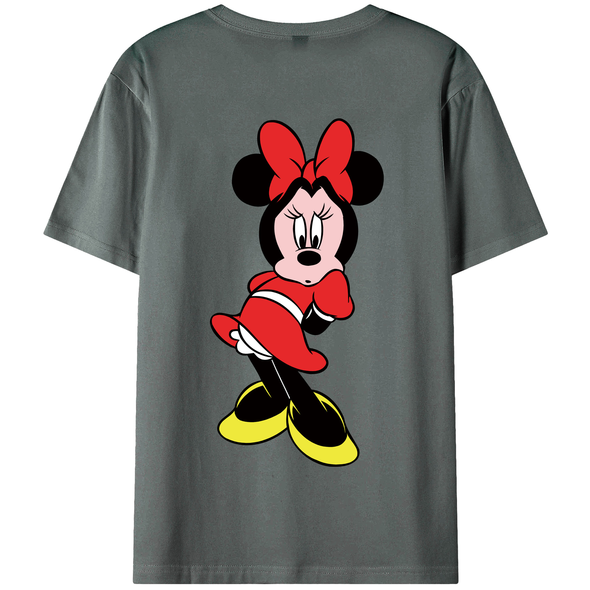 ミッキーマウス Mickey Mouse 綿100％半袖Tシャツ（背面プリント）